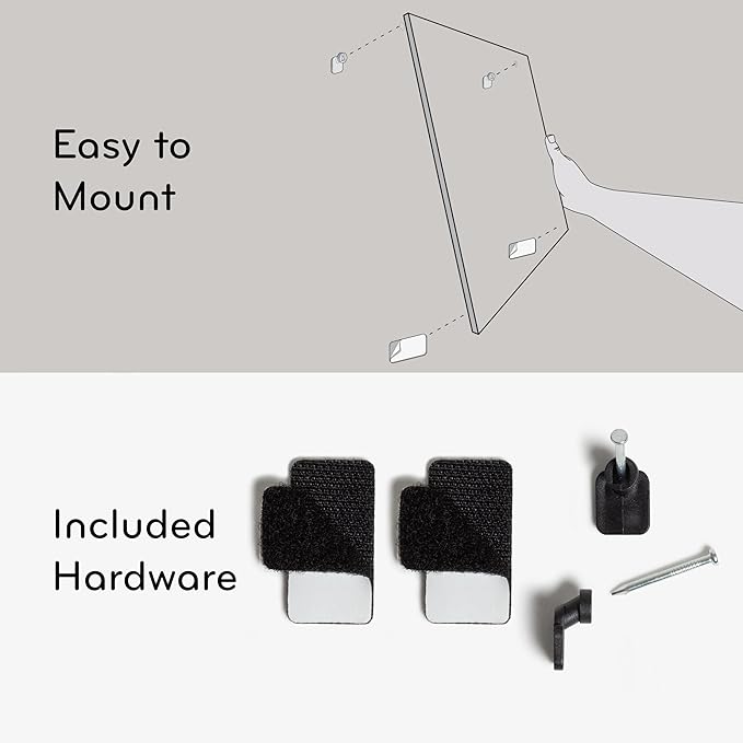 U Brands Magnetic Dry Erase Calendar Board, 20"x16", White Pin-It Frame, includes Marker and Magnet