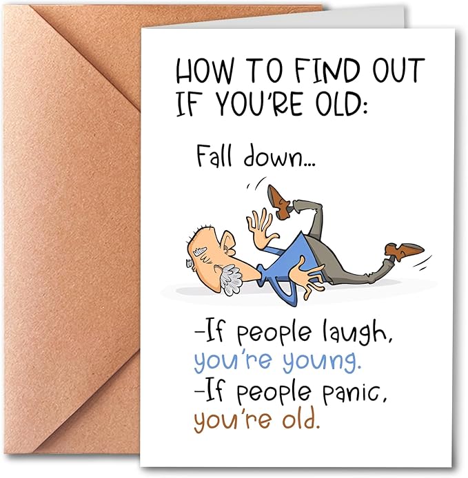 Funny Birthday Card for Grandpa Dad Him, Getting Older Birthday Card For Husband, Humorous Gift Card for Old Age, Old Age Birthday Card, Funny Getting Older Birthday Card for Friends