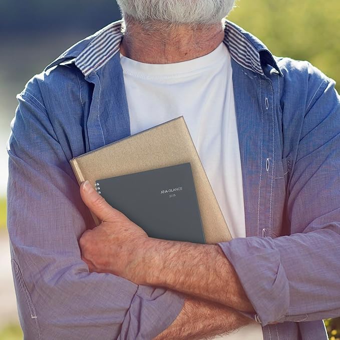 AT-A-GLANCE 2025 Planner, Weekly & Monthly, 5" x 8", Small, DayMinder, Gray (GC2000725)