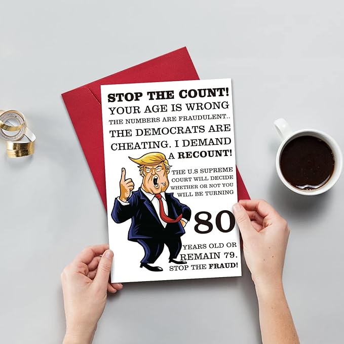 Ogeby Funny 80th Birthday Card, Hilarious 80 Years Old Birthday Card Gift for Friends, Dad, Mom, Husband, Wife, Brother, Sister