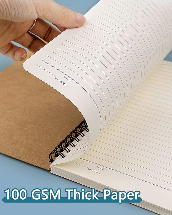 Spiral Notebooks A5 Lined 20Pcs College Ruled Journals for Work, School and Travel, Good for Students and Office 120 Pages/60 Sheets