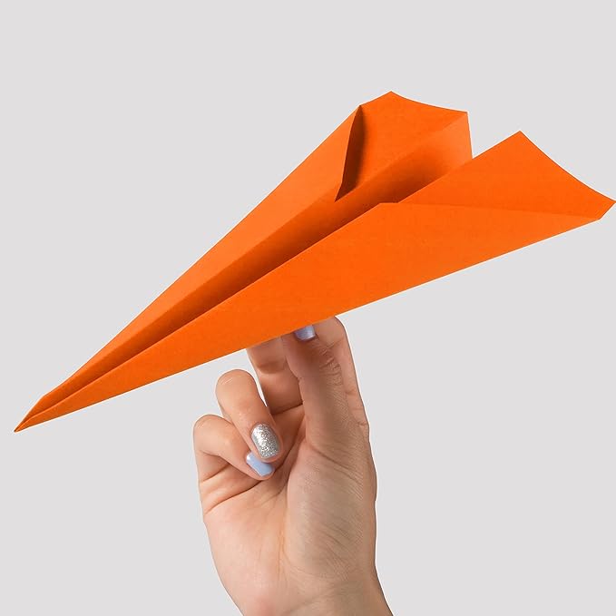 JAM PAPER Colored 24lb Paper - 90 gsm - 8.5 x 11 - Orange Recycled - 50 Sheets/Pack