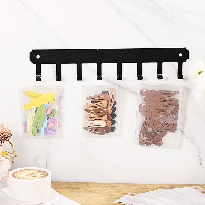 Prudiut 400 Pcs Hang Tabs Round Hole Hang Tags Self-Adhesive Hanging Tabs Heavy Duty Display Tags for Hanging Retail Displays (1×1.5 Inch)