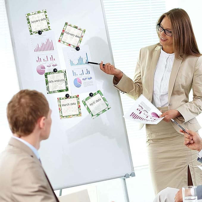 9 Pieces Palm Leaf Sticky Notes 3x3 Inch Adhesive Summer Hawaiian Tropical Palm Leaf Memo Notes Self-Stick Note Pads for School Office Home Supplies Students Teachers Presents