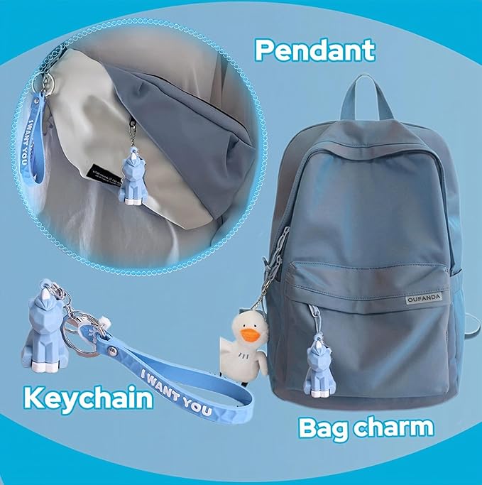 6pcs Kawaii Pens with 1 Cute Keychain Great gift for Boys Stress Relief Pen Cartoon Ballpoint Pen for Office Back to School Supplies Students Gift