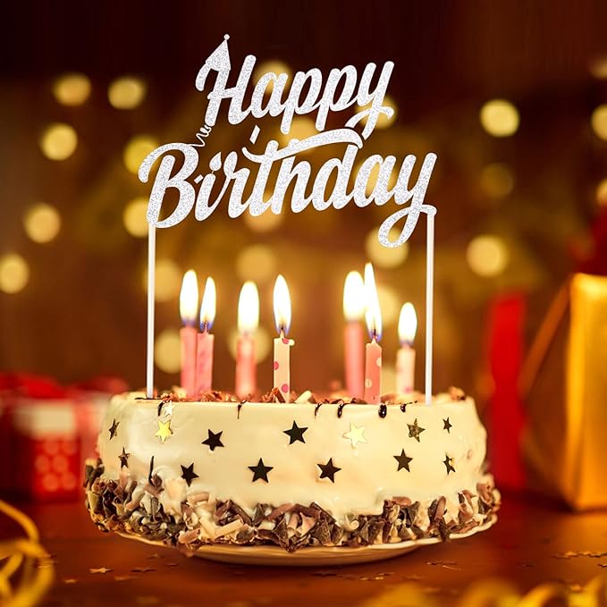 Double-Sided Silver Glitter Cardstock 8.5x11 24 Sheets, Goefun 100lb No-Shed Shimmer Glitter Paper for Scrapbook, Birthday, Wedding Party, Decorations (Not Suitable for Printing)