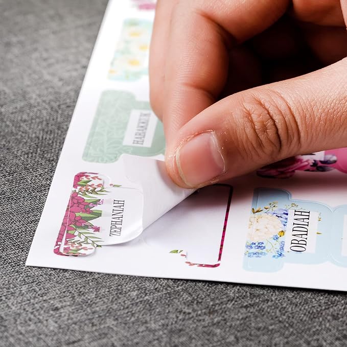 Mr. Pen- Bible Tabs, 120 pcs, Floral Design, Laminated Bible Tabs for Study Bible, Bible Tabs Old and New Testament Bible Book Tabs, Bible Tabs for Women, Tabs for Bible, Bible Index Tabs