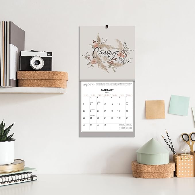 LANG Be Gentle With Yourself 2024 Mini Wall Calendar (24991079270)