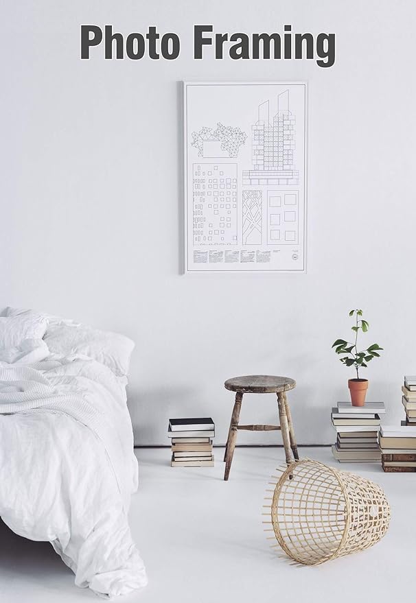 Mat Board Center, Pack of 10 Acid-Free Foam Boards, 16x20 inch White Foam Boards, 1/8" Thick