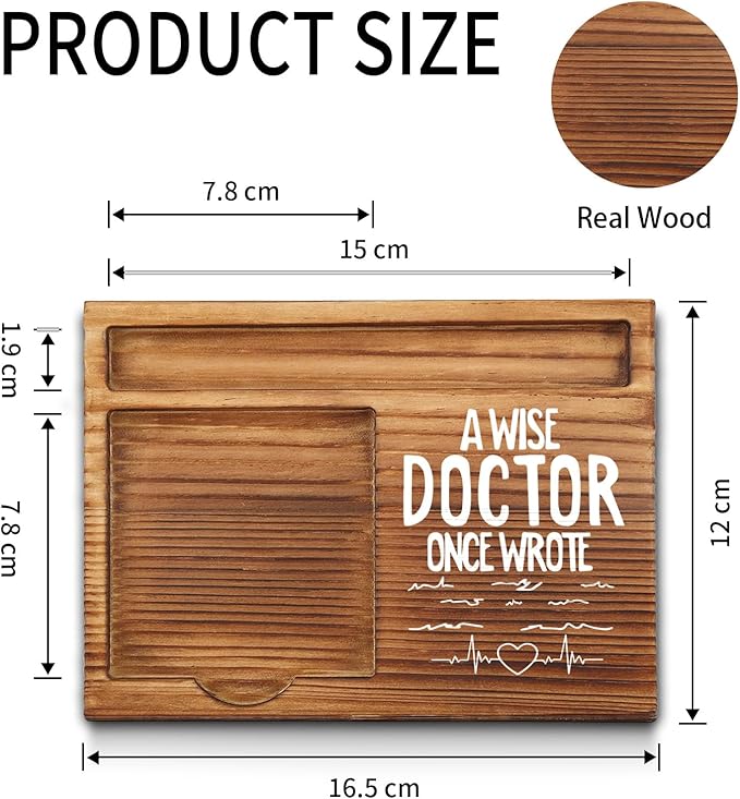 Doctor Sticky Note Holder, Funny Doctor Gifts for Men, Women, Cute Male Doctor Thank You Appreciation Gifts, Doctor Office Desk Self-Stick Note Pad Holders GSH400