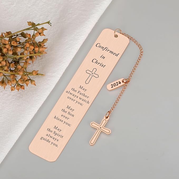 2024 Confirmation Gifts for Teen Girls,Catholic Confirmation Gifts,Bible Verse Bookmarks for Women,Book Marks for Reading Women,Baptism Gifts for Women,Pink Christmas Gifts for Kids Girls