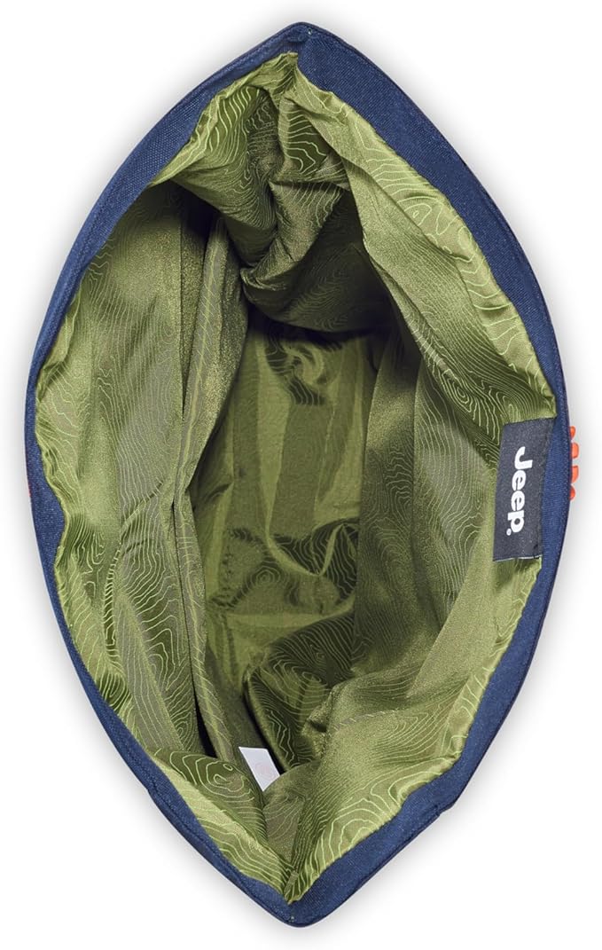 Jeep JS016D Rolltop Travel Backpack, Navy, 17" Laptop