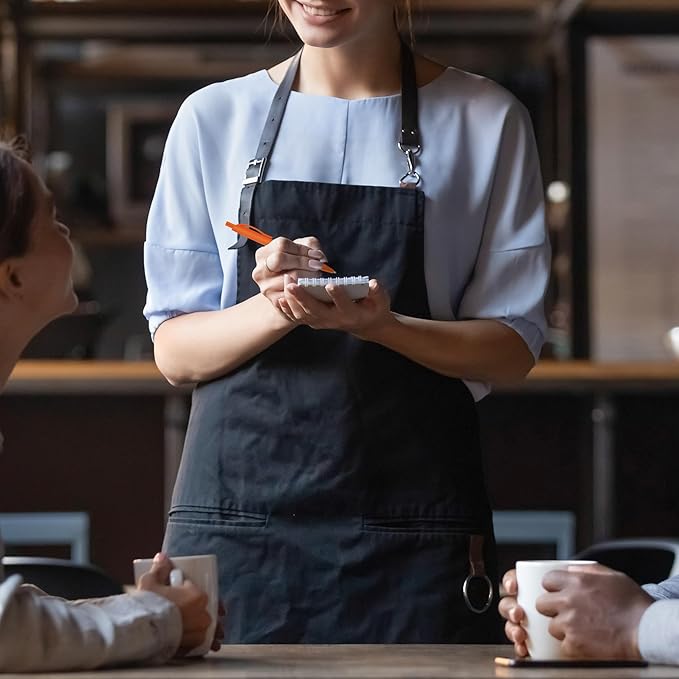 Deegtran 200 Pack No Bleed Orange Barrel Click Pens, Wholesale Retractable Ballpoint Pens, Medium Point, Smooth Ink, 1.0MM Black Ink