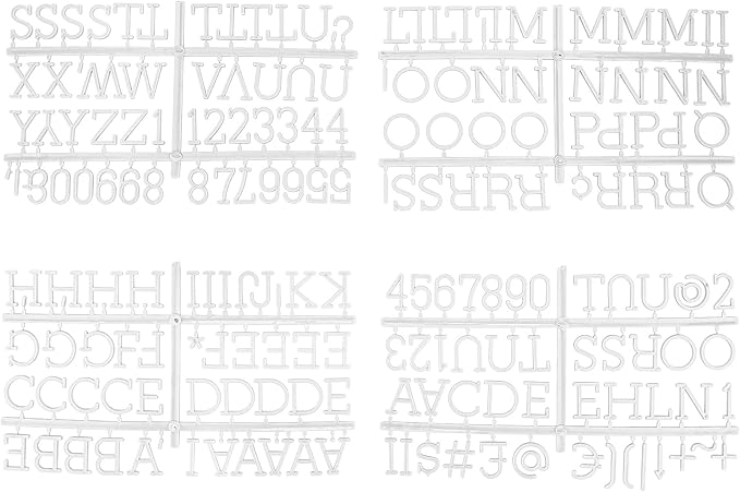 Plastic Letter Board with 376 Letters, Numbers & Symbols - 16 x 20 inch Changeable Message Board with Wooden Frame Wall Mount Hook, (Black Board & Grey Frame) by Veskaoty