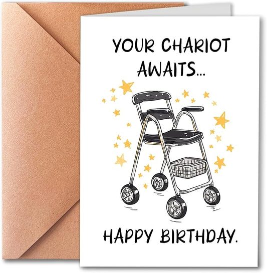 Funny Getting Older Birthday Card for Friends, Happy Birthday Card, Old Age Birthday Greeting Card, Crude Humor Gifts, Funny Birthday Card for Old Age