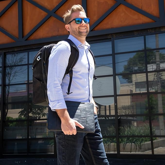 2-in-1 Shockproof Laptop Sleeve + Built-in Stand - Compatible with 13 Inch MacBook Pro/HP/Dell/Lenovo - TILT Lightweight Laptop Case