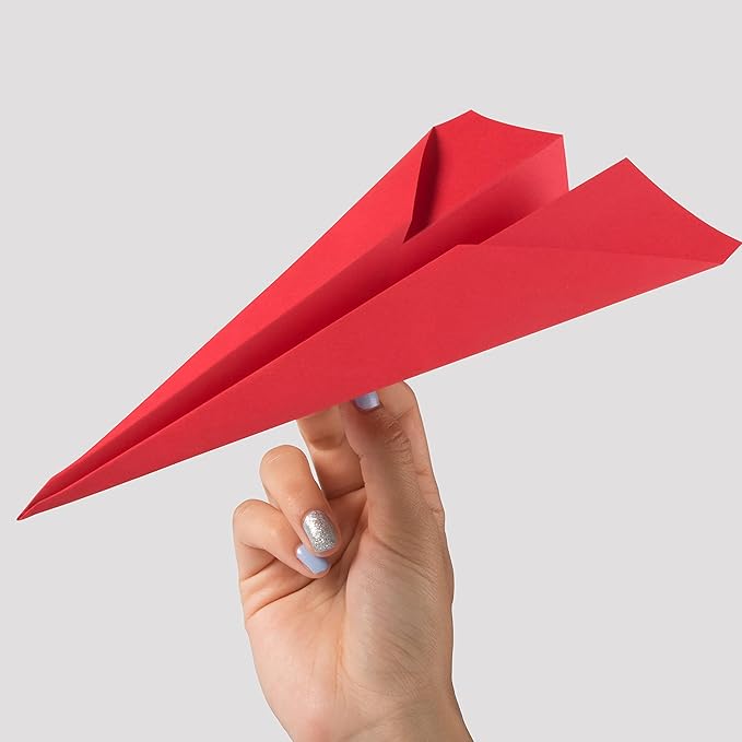 JAM PAPER Colored 24lb Paper - 90 gsm - 8.5 x 11 - Red Recycled - 100 Sheets/Pack