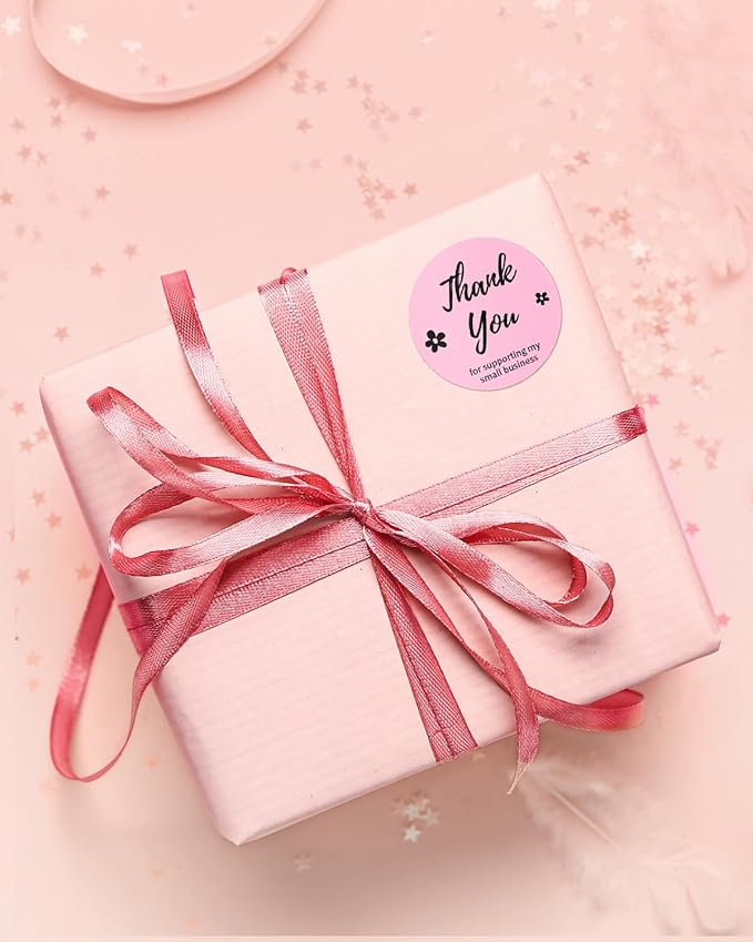 Phomemo 2” Color Circle Thermal Label, Self-Adhesive Round Sticker Label, Circular Thermal Printer Label for Logo Design, Name/Price Tag, Thanks Card, Address, QR Code, 750 Labels/Roll, 4 Rolls, Pink