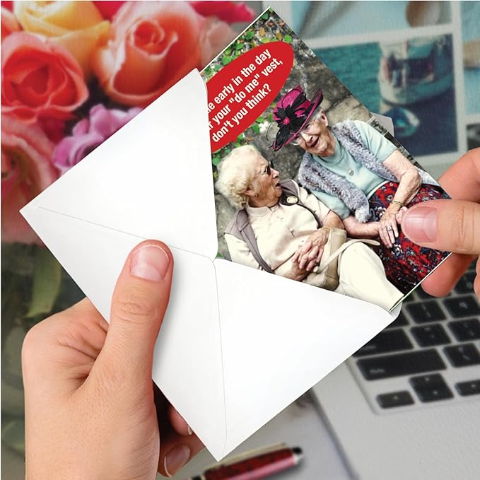NobleWorks Funny Birthday Greeting Card w/ 5 x 7 Inch Envelope (1 Card) Bday Do Me Vest C7193BDG