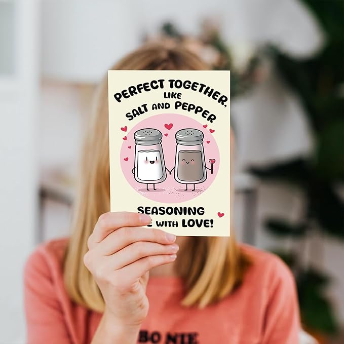 Cheerin Anniversary Cards for Him and Her - Sweet Romantic Greeting Card with Envelope - Birthday Cards for Husband Wife Girlfriend or Boyfriend