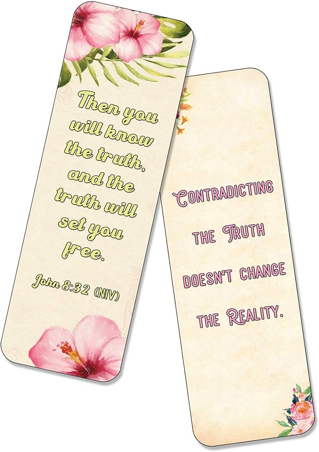 NewEights Famous Verses and Quotes on Honesty (12-Pack) – Daily Motivational Card Set – Collection Set Book Page Clippers – Ideal for Church Events