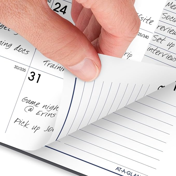 AT-A-GLANCE 2025 Planner, Weekly & Monthly, 5" x 8", Small, DayMinder, Gray (GC2000725)