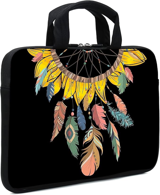 11.6 12 12.1 Inch Laptop Carrying Bag Protective Chromebook Case Pouch Netbook Notebook Ultrabook Bag Tablet Sleeve Cover Travel Briefcase with Handle for Men Women (Dreamcatcher)