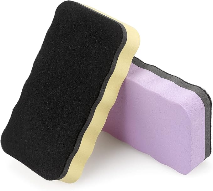 Tamaki Magnetic Whiteboard Eraser, Dry Eraser Board Erasers, Dry Erasers for White Board, Whiteboard Erasers for Kids Classroom, 6 Colors (6 Pack, Pastel Wavy)