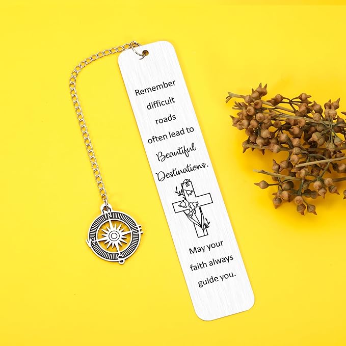 Christening Gifts for Women Baptism Gifts Church Bookmark Catholic Grauduation Christmas Gifts for Him Her Birthday Gifts for Boys Girls