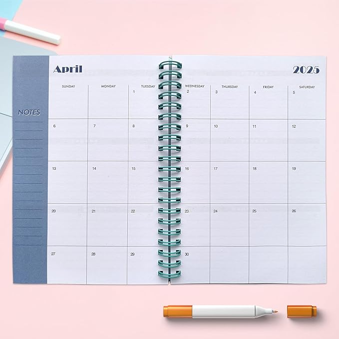 Cheneyboo 2024-2025 Planner - Monthly Weekly Daily Planner 2024-2025, July 2024- December 2025 Planner 18 Month Planner, 7.5"x10.2" Spiral Bound, Green