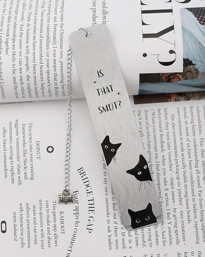 Black Cat Bookmark Gifts for Women, Book Markers for Reading Women Teens, Cat Bookmark Box Gifts for Cat Lovers, Cat Lover Female Friends Birthday Gifts Book Club Reading Gifts