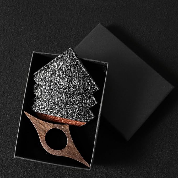 Book Weight Page Holder Wooden Thumb Book Open Holder for Men Women Weighted Bookmarks Corner Reading Book Accessories Christmas Gift Writer Reader (Bookmark+Thumb Page Holder-Coffee)