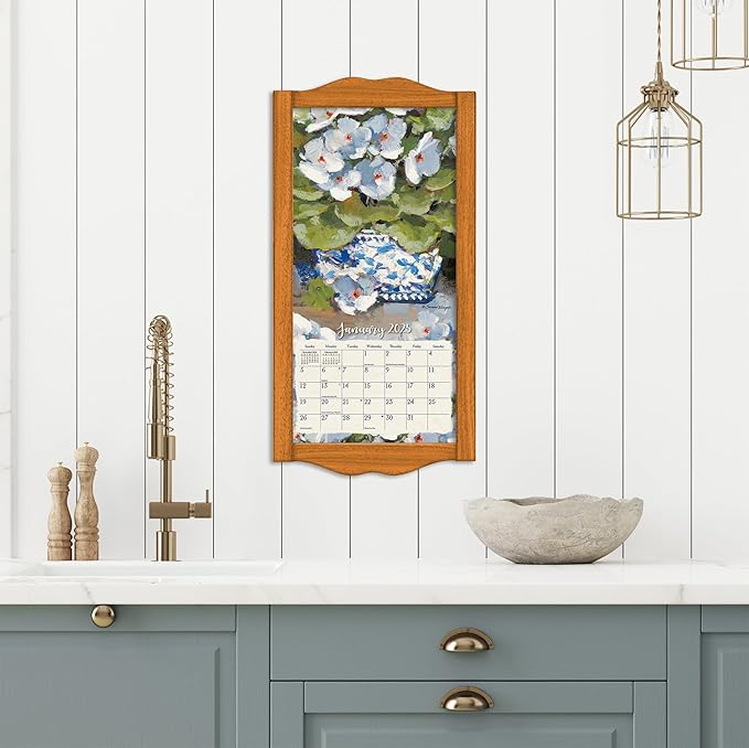 LANG Gallery Florals 2025 Vertical Wall Calendar (25991079149)