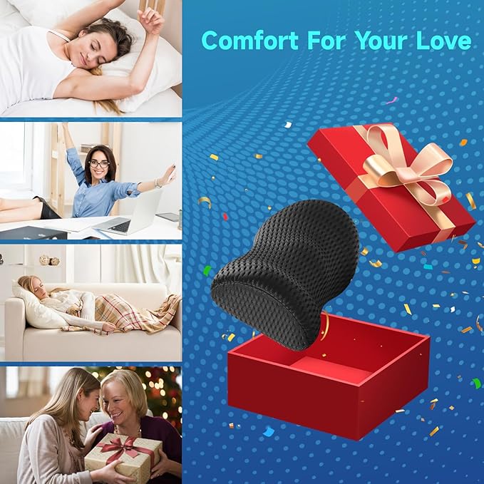 Lumbar Support Pillow for Office Chair Car Back Support Pillow, Memory Foam Gaming Chair Desk Chair Back Cushion for Lower Back Pain Relief, Ergonomic Back Rest