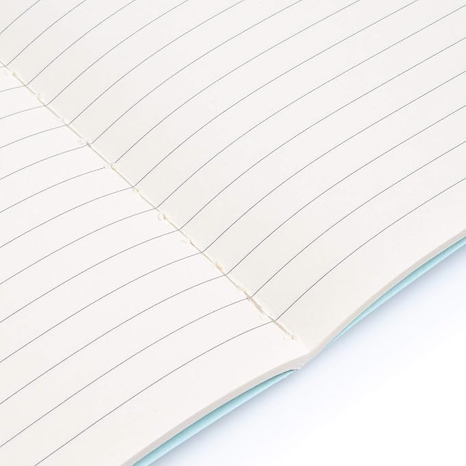 Simply Genius A5 Notebooks for Work, Travel, Business, School & More - College Ruled Notebook - Softcover Journals for Women & Men - Lined Note Books with 92 pages, 5.5" x 8.3" (Light Blue, 6 pack)