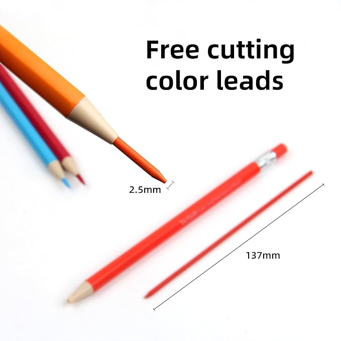 Colored Mechanical Pencil 2.6mm, 36pcs