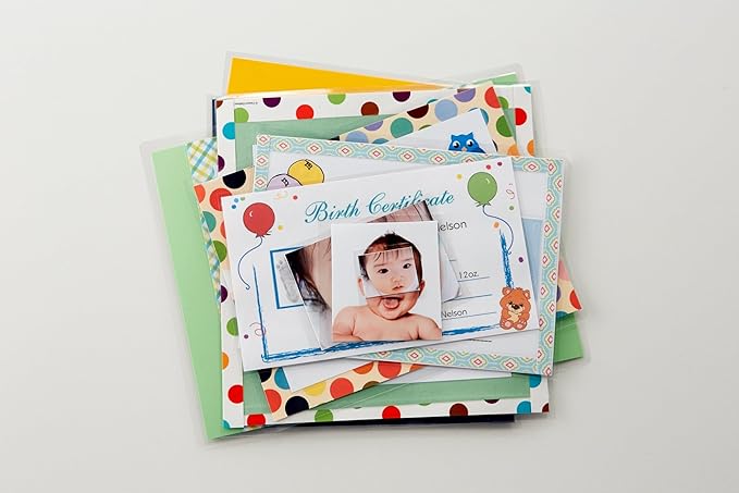 Scotch Self-Sealing Laminating Pouches, ID Badge Protectors Includes Clips, 2.25 Inches x 3.5 Inches, 25 Pouches, Great for Gift Tags