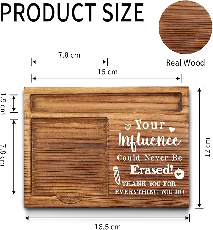 Inspirational Teacher Quotes Sticky Note Holder, Thanks Male Teacher Appreciation Gifts Ideas, Thank You Teacher Appreciation Gifts from Student Self-Stick Note Pad Holders GSH25