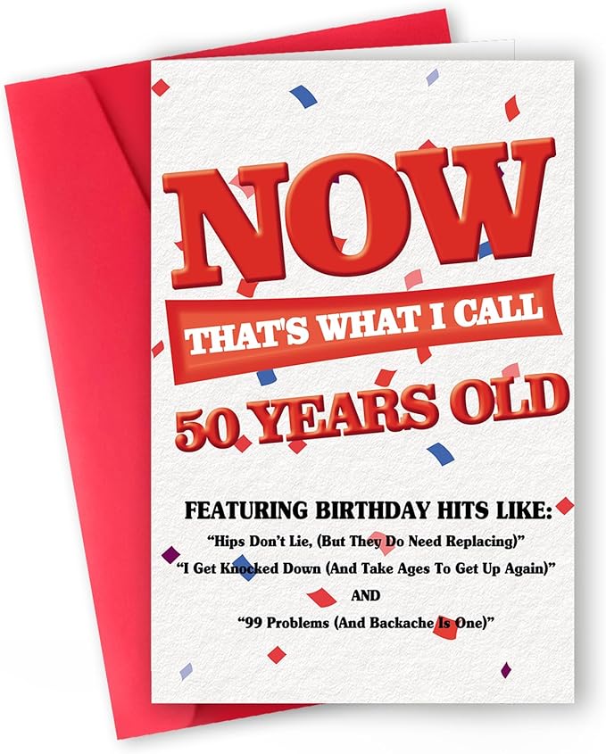 Funny 50th Birthday Card for Women Men, Birthday Gift for Men,50th Birthday Gifts for Him Her,Happy 50th Birthday Card for Men,50 Year Old Gifts,50th Birthday Gift Ideas