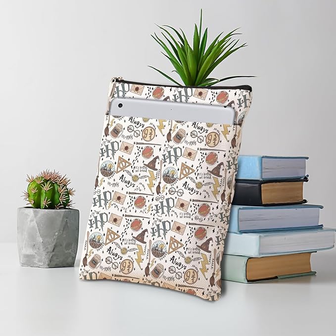 Magic Stuff Magic Book Sleeve Book Cover Book Lovers Gifts Book Club Gifts Wizard Book Protector Book Gifts for Readers Women Her Magic Movie Fans Bibliophile Bookworm Niece Graduation Birthday Gifts