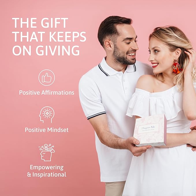 Daily Affirmation Calendar, Undated Inspirational Desk Calendar, Inspirational Gifts for Women, Daily Affirmations for Women, Pink Gifts for Women, Daily Flip Calendar, Motivational Gifts for Women