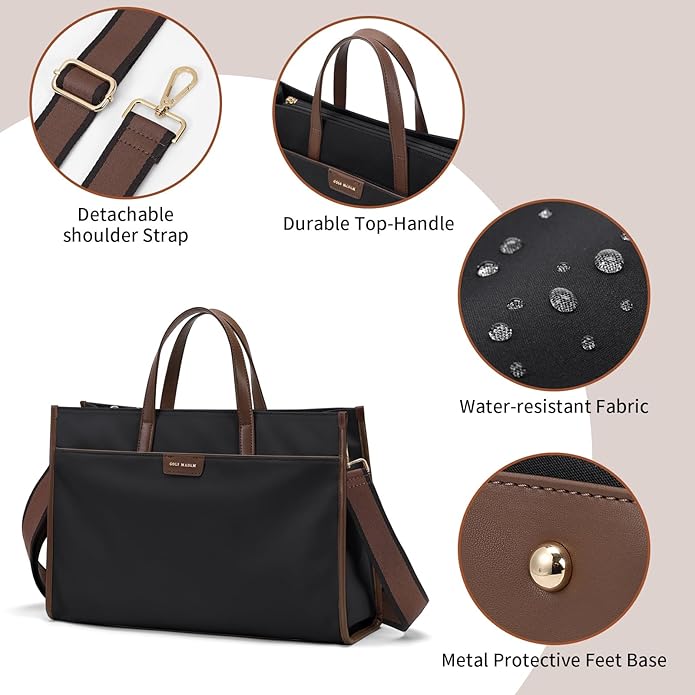 Laptop Tote Bag for Women Laptop Messenger Shoulder Bags for Women Business Office Work Bag Briefcase
