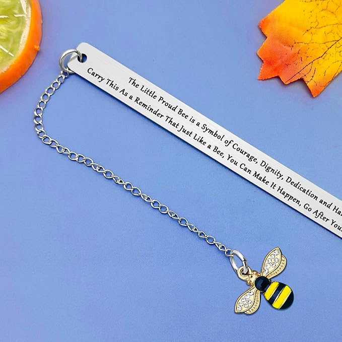 Bee Lover Gift for Women Men Bookmark for Book Lover Bookmark Gifts for Teacher Honey Bee Bookmarks Animal Lovers Gift Encouragement Bookmark for Women Bee Lover Appreciation Graduation Gift