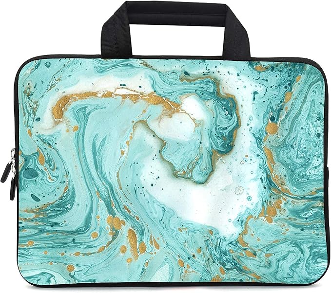 11.6 12 12.1 Inch Laptop Carrying Bag Protective Chromebook Case Pouch Netbook Notebook Ultrabook Bag Tablet Sleeve Cover Travel Briefcase with Handle for Men Women (Marble)