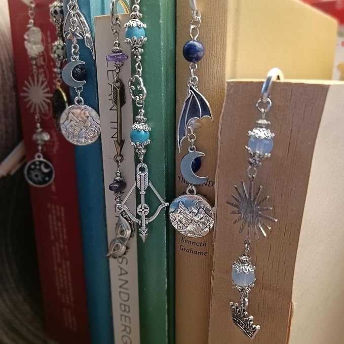 Retro Metal Bookmark for Bookish Gifts Funny Inspired Book Mark Book Accessories Book Lover Gifts for Women Men(Bow and Arrow)