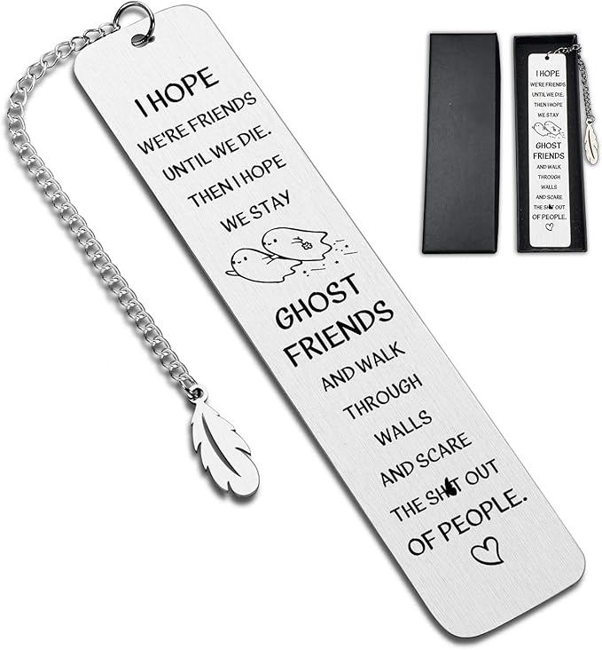 Bookmarks Gifts for Best Friends Book Markers Friendship Gifts for BFF Bestie Women,BookMarker for Birthday Christmas Valentines Gifts Female Friends Reading Present Book Club Gift JCH4