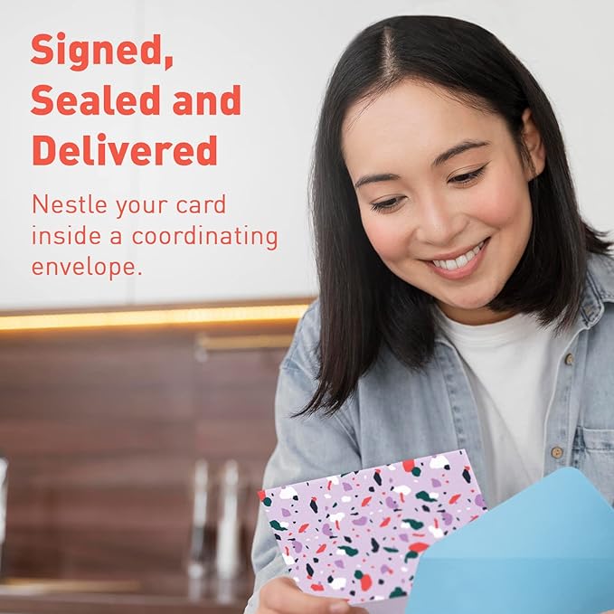 S&O Blank Cards for All Occasions in One Box Set - Blank Notecards with Envelopes for Handwritten Messages - All Occasion Tags Assortment Box with Covers - 24 Vibrant Letter Slips and Envelopes Pack