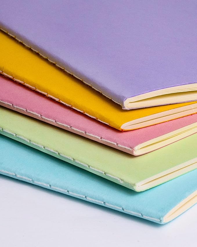 Gwybkq Small Blank Notepads Bulk 60 Pack Mini Pocket Notebooks Journal Set Colorful Cover Notebooks for Kids 3.5 x 5.5 Inches, 30 Sheets/60 Pages