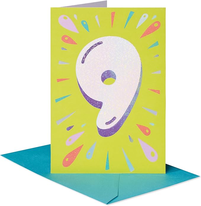 American Greetings 9th Birthday Card (9 Times Better)