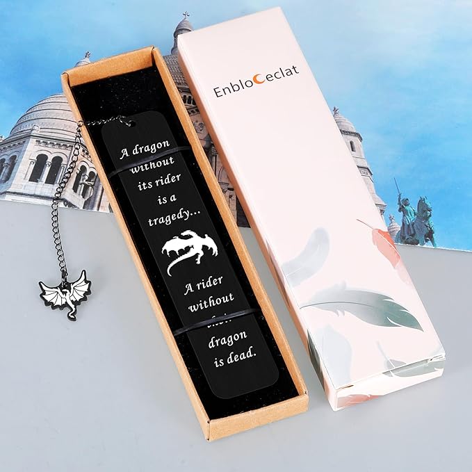 Dragon Merch for Women Men Dragon Bookmark for Him Her Fantasy Bookmark for Teen Girls Cool Book Marker Gift for Book Lover Book Fans Book Accessories Birthday Gift for Book Nerd Novel Gift